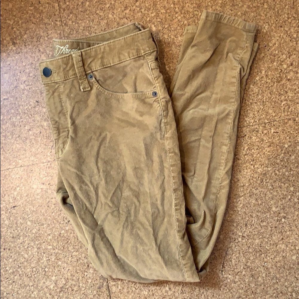 Yellow khaki pants barley worn
